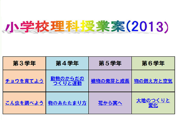 小学校授業案2013